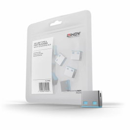 Lindy Bloqueador de Puerto USB Tipo A, Azul, Pack de 10