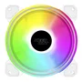 Keep Out XFC-120DRW Ventilador PC 120mm Blanco ARGB, 1600 RPM, 9 Aspas, 58 CFM, Sistema Antivibración, Control PWM de 4 Pines