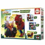 Educa Puzzles progresivos - Dino Spidey - 12+16+20+25 piezas