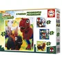 Educa Puzzles Progresivos Dino Spidey EDU8412668203433 - 12+16+20+25 piezas