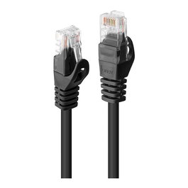 LINDY Patchkabel 48193 Cat6 U/UTP 2m Negro | Cable de Red RJ-45 para 10/100/1000Base-T(X), 250 MHz, Blindaje UTP, Conductores CCA