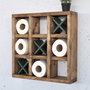 Hanah Home Estantería de Pared Raf297 Madera Maciza Decorativa 42.5 cm