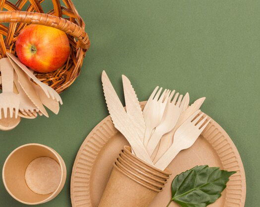 Wooow Set 12 Cuchillos Desechables de Madera 16.5 cm (36 Unidades)