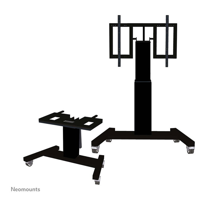NEOMOUNTS Soporte de TV motorizado para suelo M2500TBLACK, inclinable, para pantallas de 42 a 100 pulgadas (106-254 cm), VESA hasta 800x600, carga 150 kg