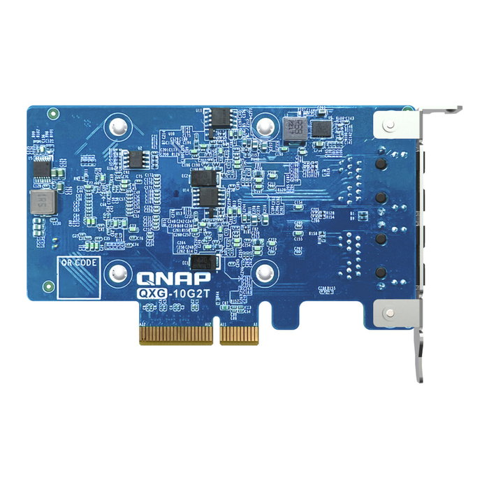 QNAP QXG-10G2T Adaptador y Tarjeta de Red Ethernet 10 GbE con 2 puertos RJ45 QNAP QXG-10G2T Adaptador y Tarjeta de Red Ethernet 10 GbE con 2 puertos RJ45