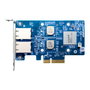 QNAP QXG-10G2T Adaptador y Tarjeta de Red Ethernet 10 GbE con 2 puertos RJ45