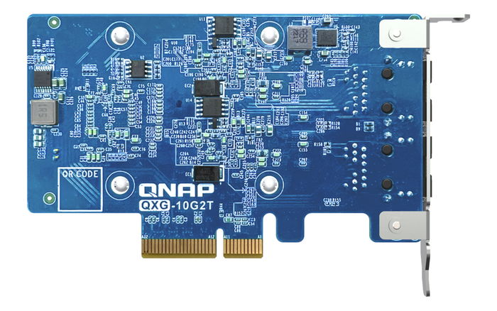 QNAP Tarjeta de Red QXG-10G2T con Doble Puerto RJ45 10GbE, 5G, 2.5G, 1G, PCIe 3.0, Compatible con NAS y PC, Incluye Brackets