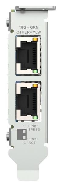 QNAP QXG-10G2T Adaptador y Tarjeta de Red Ethernet 10 GbE con 2 puertos RJ45 QNAP QXG-10G2T Adaptador y Tarjeta de Red Ethernet 10 GbE con 2 puertos RJ45