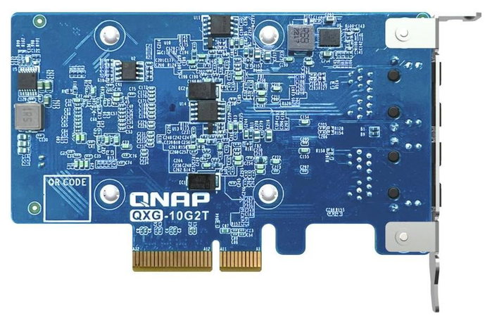 QNAP QXG-10G2T Adaptador y Tarjeta de Red Ethernet 10 GbE con 2 puertos RJ45 QNAP QXG-10G2T Adaptador y Tarjeta de Red Ethernet 10 GbE con 2 puertos RJ45