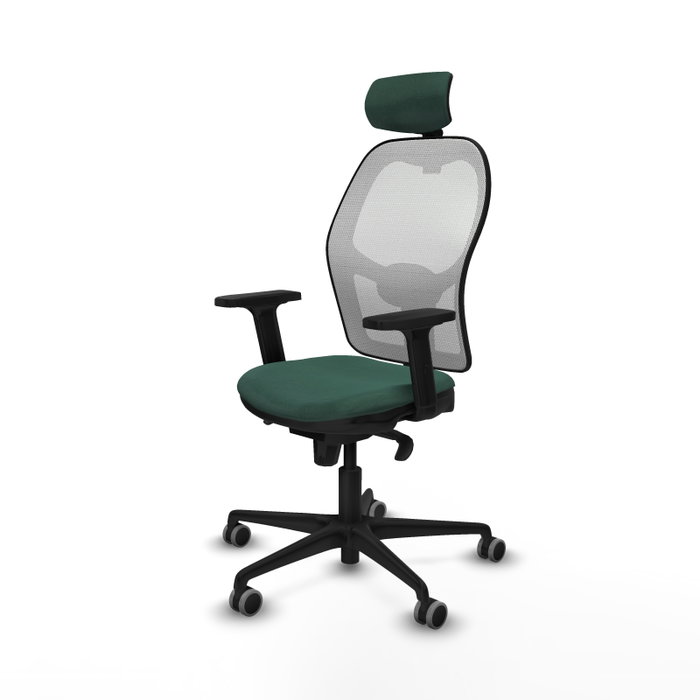 PIQUERAS Y CRESPO Silla de oficina Jorquera Verde botella y Blanco PIQUERAS Y CRESPO Silla de oficina Jorquera Verde botella y Blanco