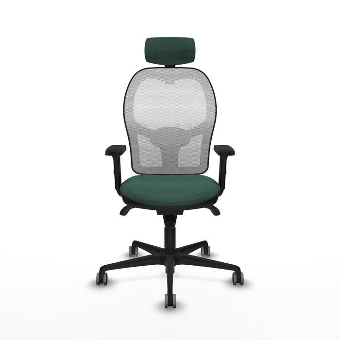 PIQUERAS Y CRESPO Silla de oficina Jorquera Verde botella y Blanco PIQUERAS Y CRESPO Silla de oficina Jorquera Verde botella y Blanco