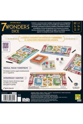 Asmodee 7 Wonders Dice Juego de Mesa con Dados de 3 a 7 Jugadores