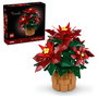 LEGO 10370 Icons Botanicals Flor de Pascua Weihnachtsstern, Juego de Construcción de 608 Piezas para Adultos, Coleccionable, Multicolor