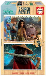 EDUCA BORRAS Raya & the last dragon puzzle madera 2x50 piezas