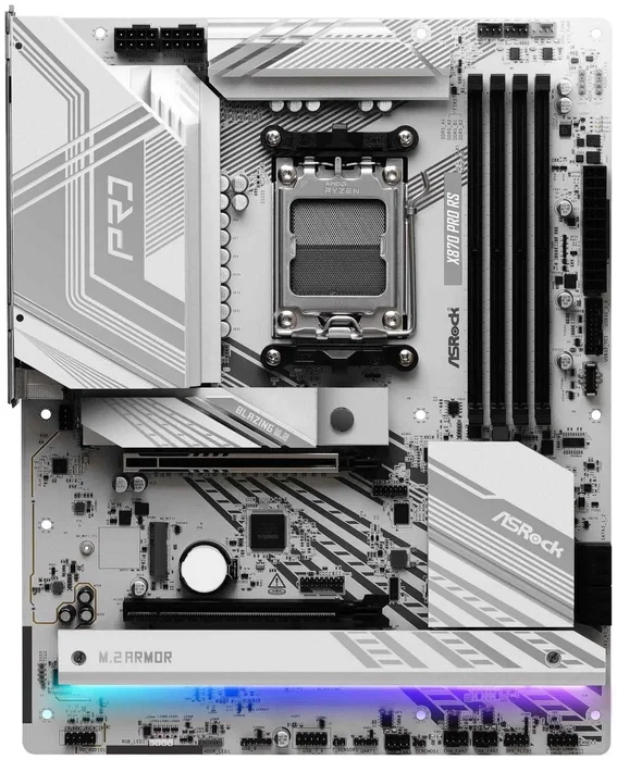 ASRock X870 PRO RS ATX Blanco para Socket AM5 ASRock X870 PRO RS ATX Blanco para Socket AM5