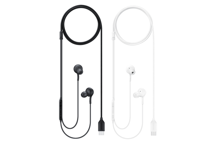 Samsung EO-IC100 Auriculares Alámbrico USB Tipo C para Llamadas y Música, Intraurales, Color Blanco