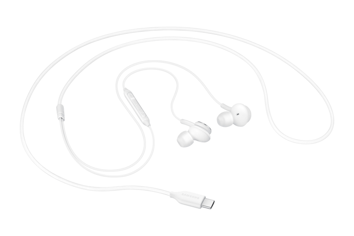 Samsung EO-IC100 Auriculares Alámbrico USB Tipo C para Llamadas y Música, Intraurales, Color Blanco