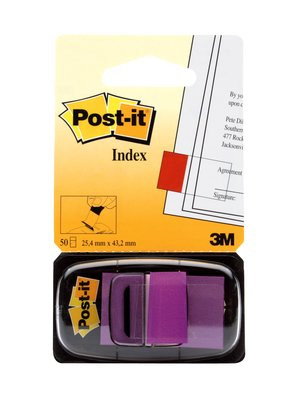 Post-it Banderitas Index 680-8 Violeta con Dispensador Post-it Banderitas Index 680-8 Violeta con Dispensador