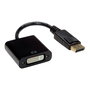 VALUE Adaptador DisplayPort a DVI-D Macho a Hembra 0.15 m 1920x1200 1080p 60 Hz Negro, Conversor de Vídeo Pasivo Plug and Play