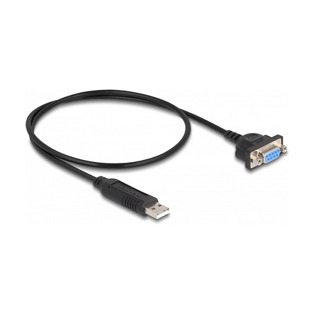 DeLOCK Adaptador USB 2.0 a RS-232 (ST-ST) 0,5m Negro DeLOCK Adaptador USB 2.0 a RS-232 (ST-ST) 0,5m Negro