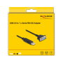 DeLOCK Adaptador USB 2.0 a RS-232 (ST-ST) 0,5m Negro