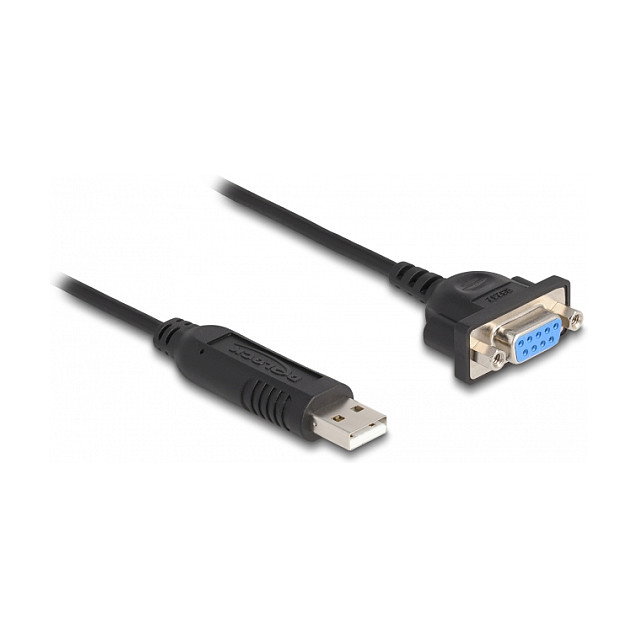 DeLOCK Adaptador USB 2.0 a RS-232 (ST-ST) 0,5m Negro DeLOCK Adaptador USB 2.0 a RS-232 (ST-ST) 0,5m Negro