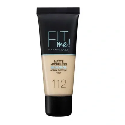 Maybelline FIT ME! Foundation matte+poreless #112-soft beige
