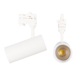 Foco de Carril Trifásico 30W COB CCT Blanco Regulable