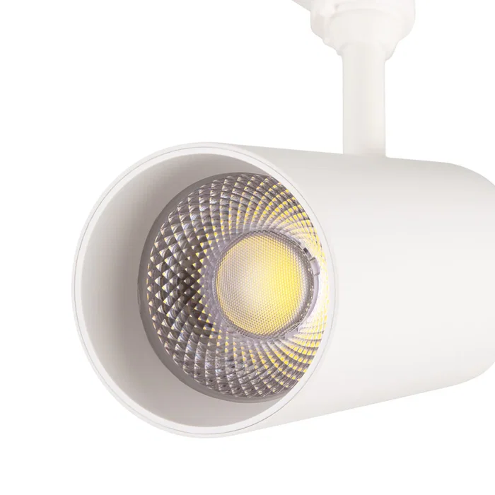 Foco Carril Trifásico 30W COB Regulable Flicker Free Blanco CCT 3000-6000ºK [1916-TL-30W-T-CCT]