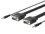 MicroConnect Cable de Monitor SVGA HD15 Full HD con Audio 10m para Netbooks/Notebooks a Televisores Planos