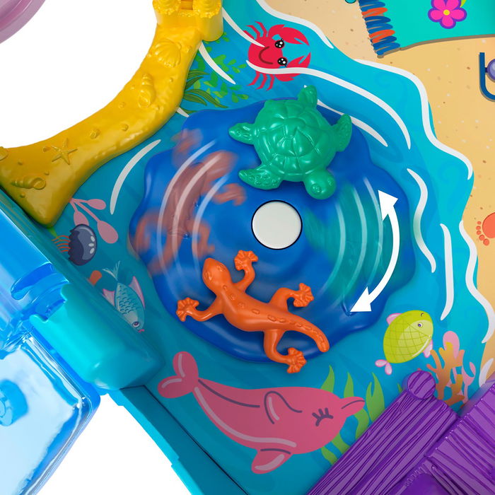 Mattel Polly Pocket Estuche Furgoneta Aventura Animal Jcc22 con Muñecas y Accesorios para Niños +4 Años