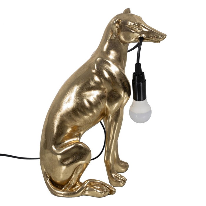 Ixia Lámpara de Mesa Galgo Oro Resina Ixia Lámpara de Mesa Galgo Oro Resina