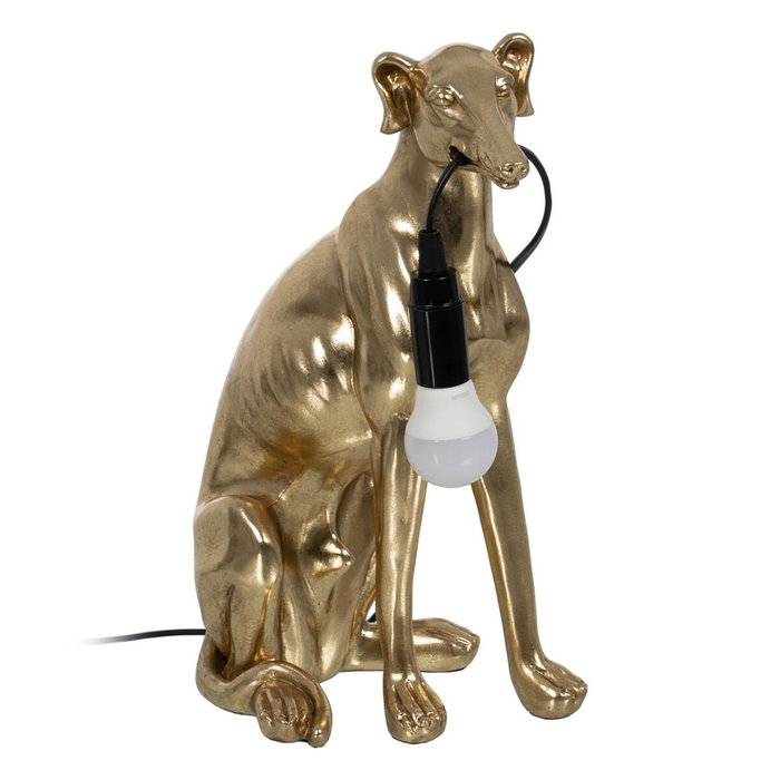 Ixia Lámpara de Mesa Galgo Oro Resina Ixia Lámpara de Mesa Galgo Oro Resina