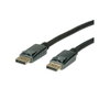 ROLINE Cable DisplayPort a DisplayPort v1.2 1 m Negro Metálico