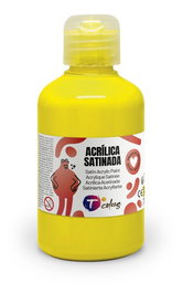 Pintura Acrilica Tcolors 250 Ml (Botella) Amarillo