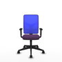 PIQUERAS Y CRESPO Silla de oficina Motilla con mecanismo Sincro, Morado y Azul