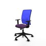 PIQUERAS Y CRESPO Silla de oficina Motilla con mecanismo Sincro, Morado y Azul