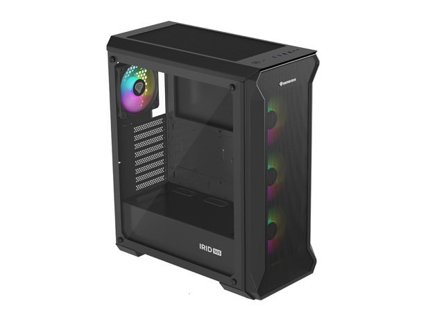 Genesis Irid 505 V2 ARGB Caja Torre Media Negra con Ventana Sin Fuente 4 Ventiladores 120mm ARGB Genesis Irid 505 V2 ARGB Caja Torre Media Negra con Ventana Sin Fuente 4 Ventiladores 120mm ARGB