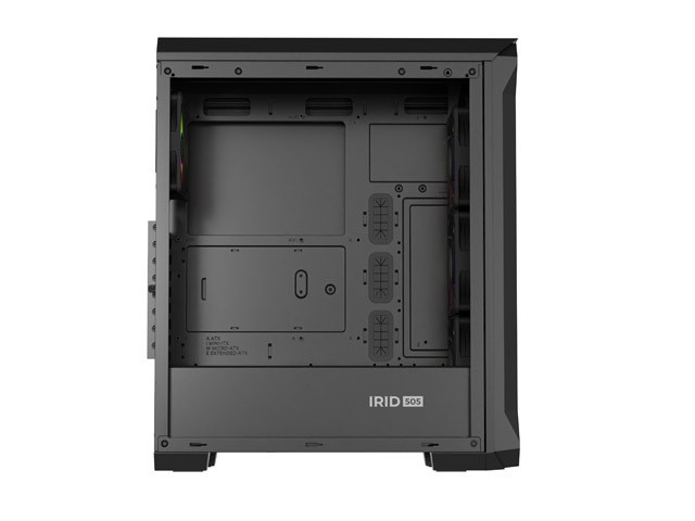 Genesis Irid 505 V2 ARGB Caja Torre Media Negra con Ventana Sin Fuente 4 Ventiladores 120mm ARGB Genesis Irid 505 V2 ARGB Caja Torre Media Negra con Ventana Sin Fuente 4 Ventiladores 120mm ARGB