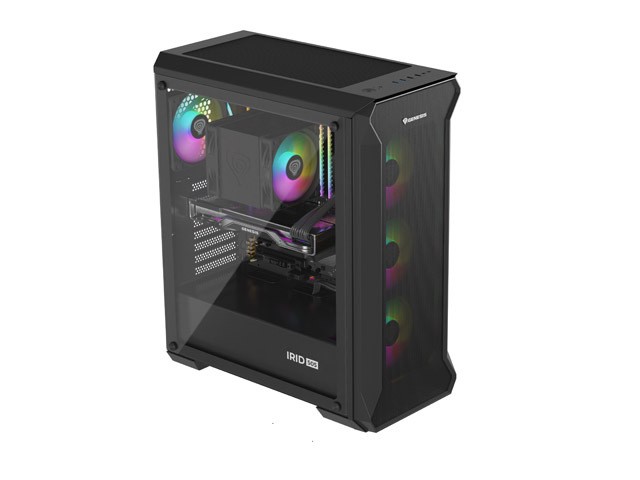 Genesis Irid 505 V2 ARGB Caja Torre Media Negra con Ventana Sin Fuente 4 Ventiladores 120mm ARGB Genesis Irid 505 V2 ARGB Caja Torre Media Negra con Ventana Sin Fuente 4 Ventiladores 120mm ARGB