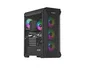 Genesis Irid 505 V2 ARGB Caja Torre Media Negra con Ventana Sin Fuente 4 Ventiladores 120mm ARGB