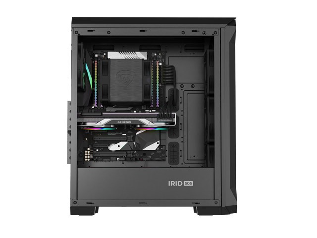 Genesis Irid 505 V2 ARGB Caja Torre Media Negra con Ventana Sin Fuente 4 Ventiladores 120mm ARGB Genesis Irid 505 V2 ARGB Caja Torre Media Negra con Ventana Sin Fuente 4 Ventiladores 120mm ARGB