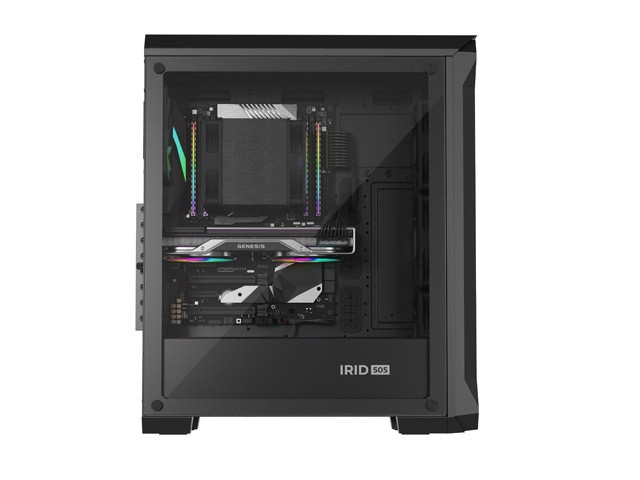 Genesis Irid 505 V2 ARGB Caja Torre Media Negra con Ventana Sin Fuente 4 Ventiladores 120mm ARGB Genesis Irid 505 V2 ARGB Caja Torre Media Negra con Ventana Sin Fuente 4 Ventiladores 120mm ARGB
