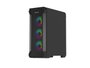 Genesis Irid 505 V2 ARGB Caja Torre Media Negra con Ventana Sin Fuente 4 Ventiladores 120mm ARGB