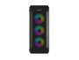 Genesis Irid 505 V2 ARGB Caja Torre Media Negra con Ventana Sin Fuente 4 Ventiladores 120mm ARGB