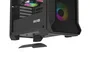 Genesis Irid 505 V2 ARGB Caja Torre Media Negra con Ventana Sin Fuente 4 Ventiladores 120mm ARGB