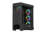 Genesis Irid 505 V2 ARGB Caja Torre Media Negra con Ventana Sin Fuente 4 Ventiladores 120mm ARGB