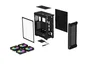 Genesis Irid 505 V2 ARGB Caja Torre Media Negra con Ventana Sin Fuente 4 Ventiladores 120mm ARGB