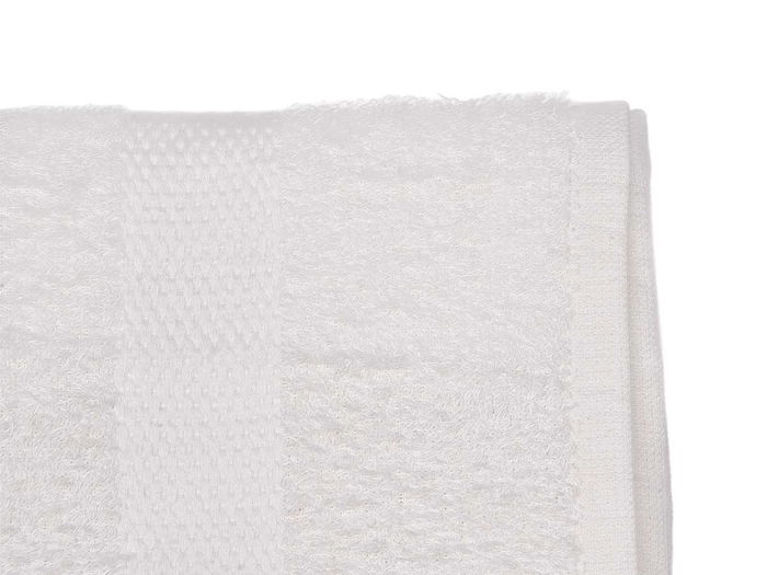 Berilo Toalla de Baño Lisa 80% Algodón 20% Poliéster 400 g, Color Blanco, Medidas 130x70 cm (Abierta) (Set de 12)