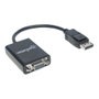 MANHATTAN Convertidor Activo DisplayPort a VGA, Cable 15cm Macho-Hembra, para Conectar PC a Monitores VGA y Proyectores, Máx. 1920x1200, Negro, Referencia DP2VGA2